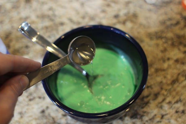mixing saline with glue homemade diy slime
